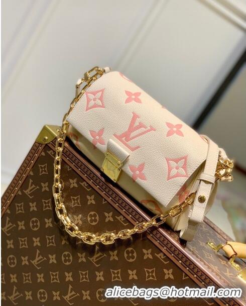 Cheap Design Louis Vuitton Favorite Bag in Bicolor Monogram Leather M46393 Cream/Pink 2023