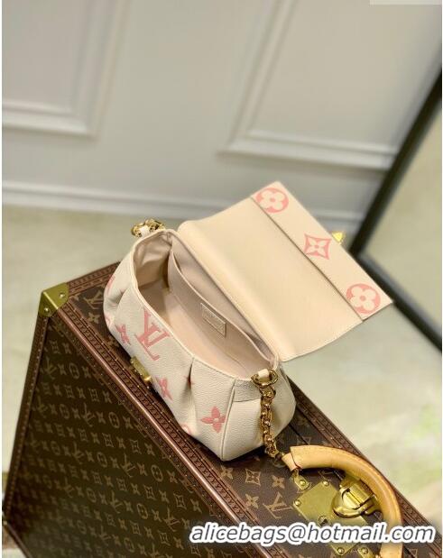 Cheap Design Louis Vuitton Favorite Bag in Bicolor Monogram Leather M46393 Cream/Pink 2023