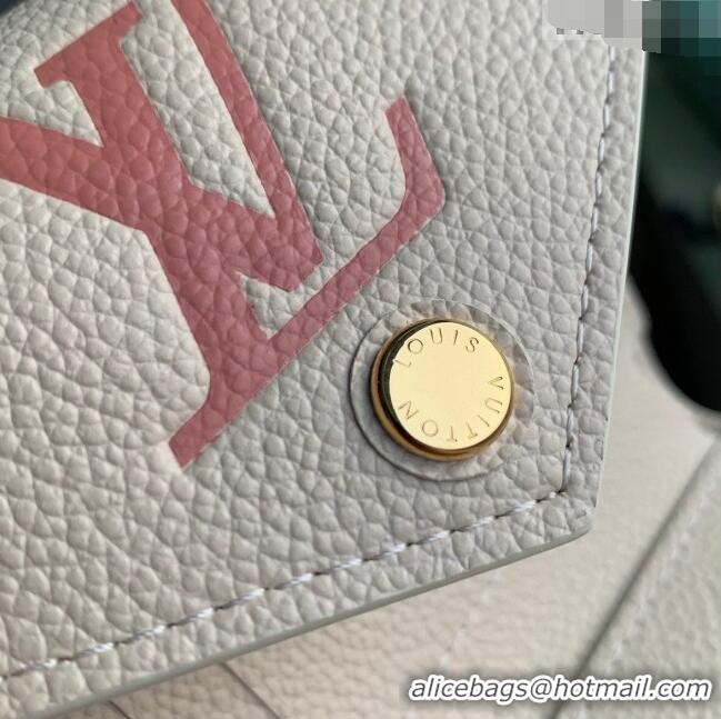 New Fashion Louis Vuitton Victorine Wallet in Bicolor Monogram Leather M82062 Cream/Pink 2023