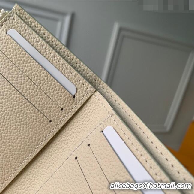 New Fashion Louis Vuitton Victorine Wallet in Bicolor Monogram Leather M82062 Cream/Pink 2023