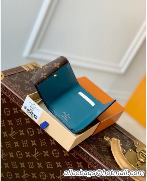 Shop New Louis Vuitton Celeste Wallet in Monogram Canvas M81665 Brown/Blue 2023