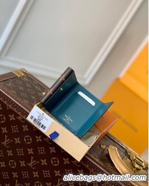 Shop New Louis Vuitton Celeste Wallet in Monogram Canvas M81665 Brown/Blue 2023