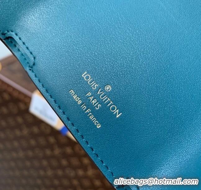 Shop New Louis Vuitton Celeste Wallet in Monogram Canvas M81665 Brown/Blue 2023