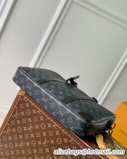 Luxury Discount Louis Vuitton Porte-Documents Voyage PM Briefcase in Monogram Canvas M46457 Black 2023