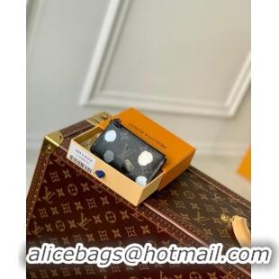 Top Quality Louis Vuitton LVxYK Pochette Clé Kay Holder in Monogram Canvas with 3D Painted Dots Print M81929 Black 2023