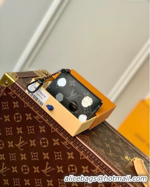 Top Quality Louis Vuitton LVxYK Pochette Clé Kay Holder in Monogram Canvas with 3D Painted Dots Print M81929 Black 2023