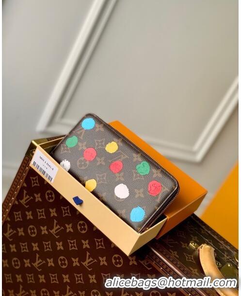 Top Quality Louis Vuitton LVxYK Zippy Wallet in Monogram Canvas with 3D Painted Dots Print M81864 2023