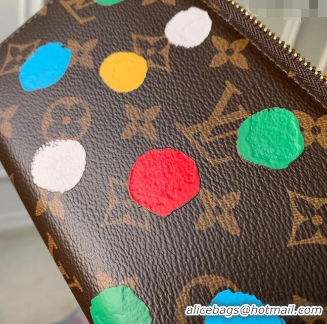 Top Quality Louis Vuitton LVxYK Zippy Wallet in Monogram Canvas with 3D Painted Dots Print M81864 2023