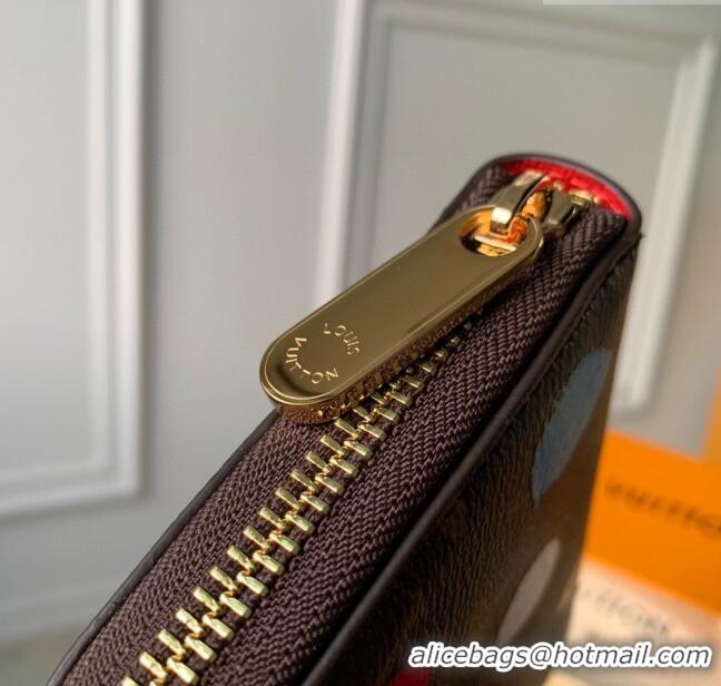 Top Quality Louis Vuitton LVxYK Zippy Wallet in Monogram Canvas with 3D Painted Dots Print M81864 2023