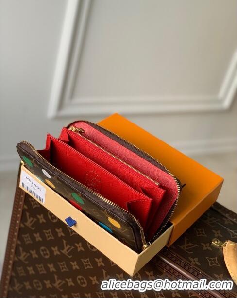 Top Quality Louis Vuitton LVxYK Zippy Wallet in Monogram Canvas with 3D Painted Dots Print M81864 2023