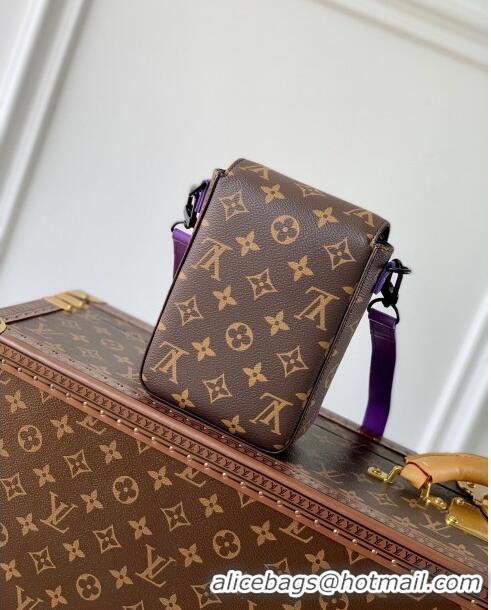 Most Popular Louis Vuitton S-Lock Vertical Wearable Wallet in Monogram Canvas M81522 Brown/Purple 2023