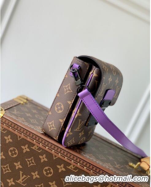 Most Popular Louis Vuitton S-Lock Vertical Wearable Wallet in Monogram Canvas M81522 Brown/Purple 2023