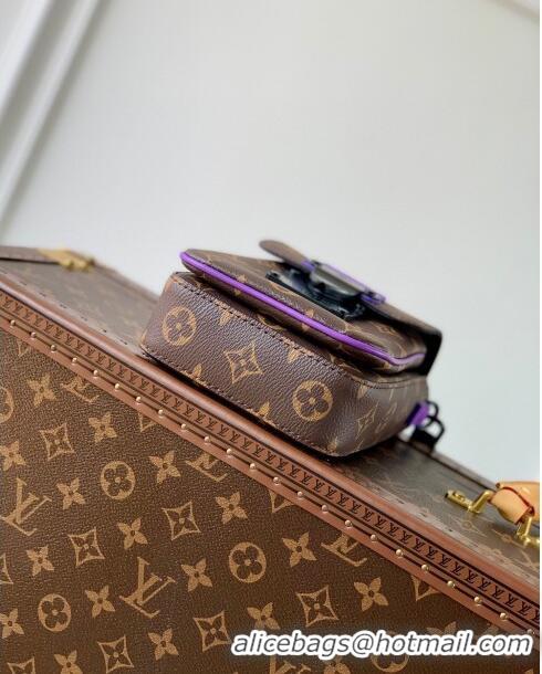 Most Popular Louis Vuitton S-Lock Vertical Wearable Wallet in Monogram Canvas M81522 Brown/Purple 2023