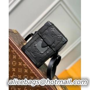 Top Quality Louis Vuitton Vertical Trunk Wearable Wallet in Monogram Leather M82070 Black 2023