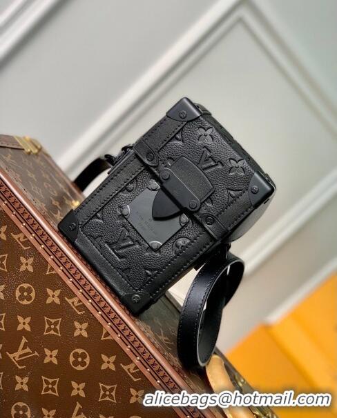 Top Quality Louis Vuitton Vertical Trunk Wearable Wallet in Monogram Leather M82070 Black 2023