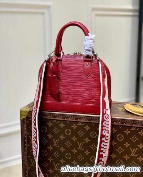 Inexpensive Louis Vuitton Alma BB Bag in Epi Leather M20610 Deep Red 2023