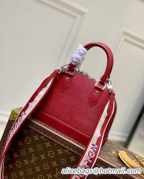 Inexpensive Louis Vuitton Alma BB Bag in Epi Leather M20610 Deep Red 2023