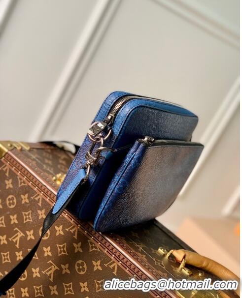 Promotional Louis Vuitton Trio Messenger Bag in Monogram Canvas M69443 Blue 2023