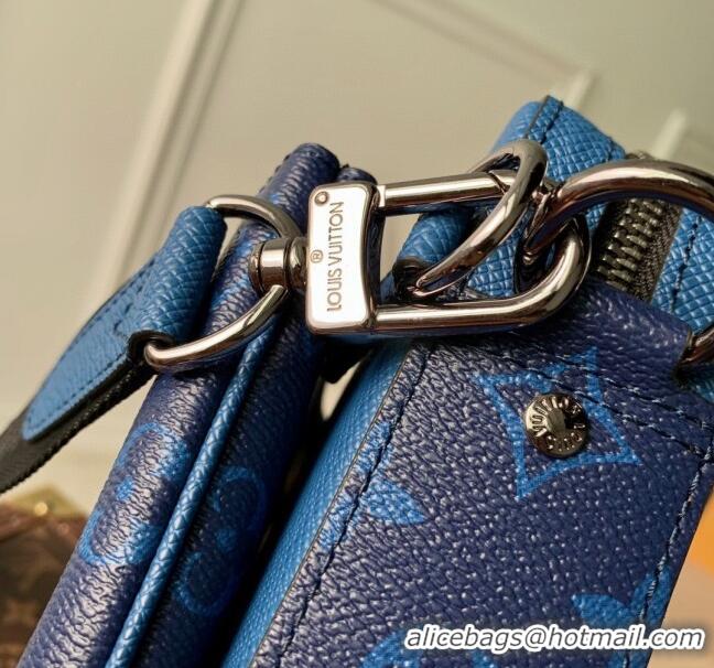 Promotional Louis Vuitton Trio Messenger Bag in Monogram Canvas M69443 Blue 2023