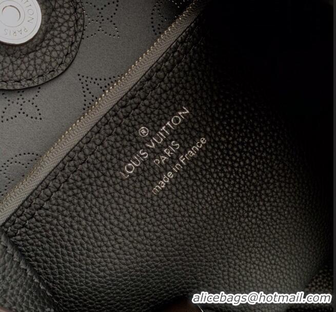 Famous Brand Louis Vuitton Carmel Hobo Bag in Mahina Perforated Calfskin M52950 Black 2023