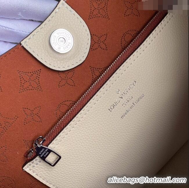 Top Quality Louis Vuitton Carmel Hobo Bag in Mahina Perforated Calfskin M53188 Creme 2023