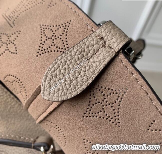 Good Taste Louis Vuitton Blossom MM Tote Bag in Mahina Perforated Calfskin M21852 Grey 2023