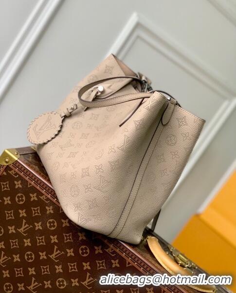 Good Taste Louis Vuitton Blossom MM Tote Bag in Mahina Perforated Calfskin M21852 Grey 2023