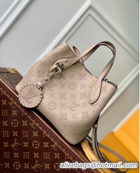 Good Product Louis Vuitton Blossom PM Tote Bag in Mahina Perforated Calfskin M21849 Grey 2023