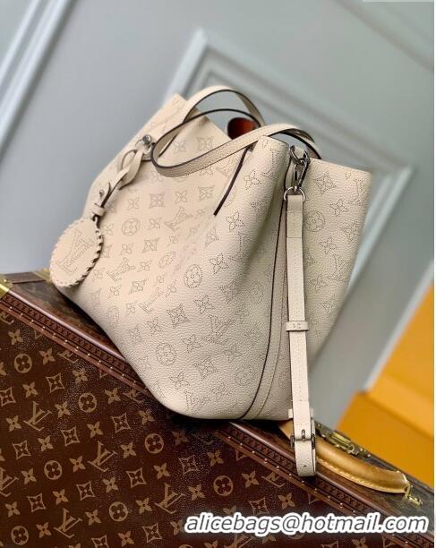 Good Product Louis Vuitton Blossom MM Tote Bag in Mahina Perforated Calfskin M21852 Beige 2023