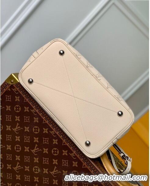 Good Product Louis Vuitton Blossom MM Tote Bag in Mahina Perforated Calfskin M21852 Beige 2023