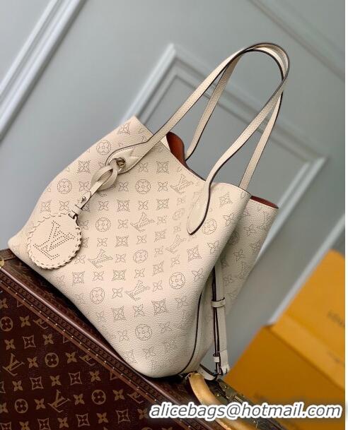 Good Product Louis Vuitton Blossom MM Tote Bag in Mahina Perforated Calfskin M21852 Beige 2023