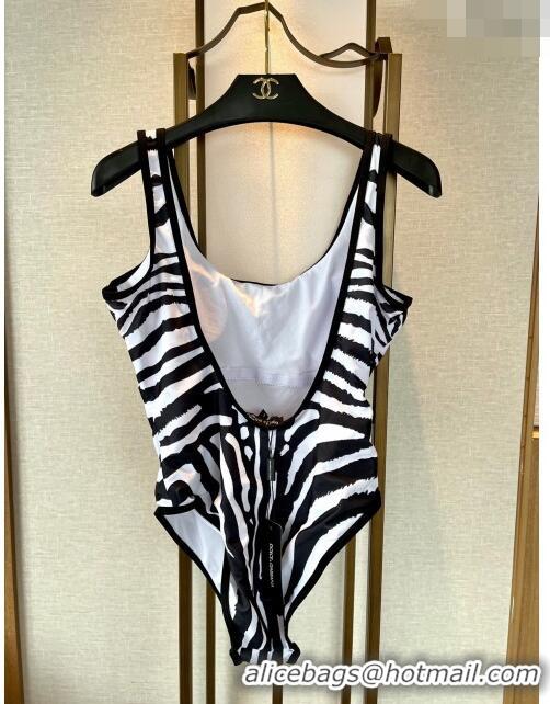 ​Inexpensive Dolce & Gabbana DG Swimwear 030774 Black/White 2023