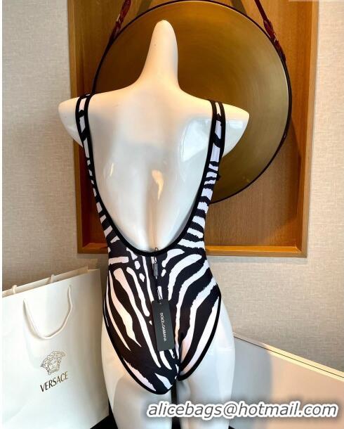 ​Inexpensive Dolce & Gabbana DG Swimwear 030774 Black/White 2023