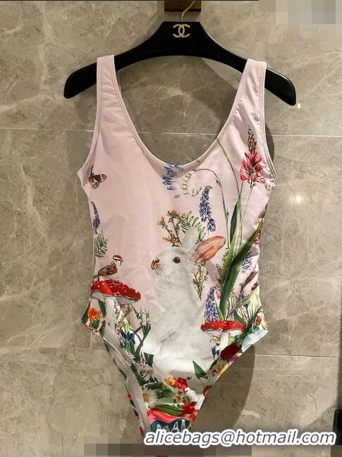 Original Cheap Dolce & Gabbana DG Rabbit One Piece Swimwear 0307 2023