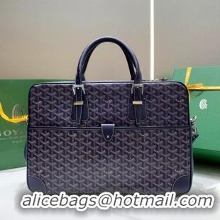 Best Price Cheap Goyard Ambassade Bag Large Briefcase G2389 Navy Blue