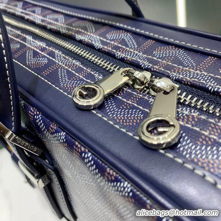 Best Price Cheap Goyard Ambassade Bag Large Briefcase G2389 Navy Blue