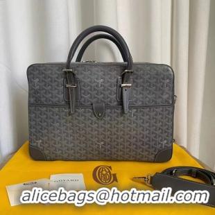 Well Crafted Cheap Goyard Ambassade Bag Large Briefcase G2389 Dark Grey