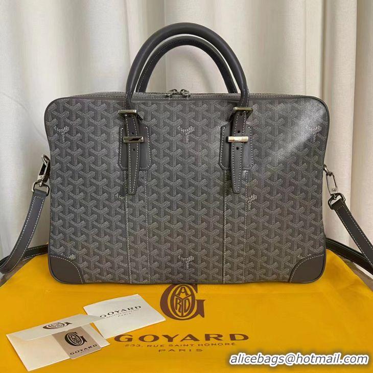 Well Crafted Cheap Goyard Ambassade Bag Large Briefcase G2389 Dark Grey