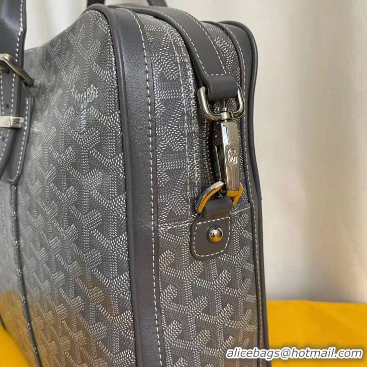 Well Crafted Cheap Goyard Ambassade Bag Large Briefcase G2389 Dark Grey