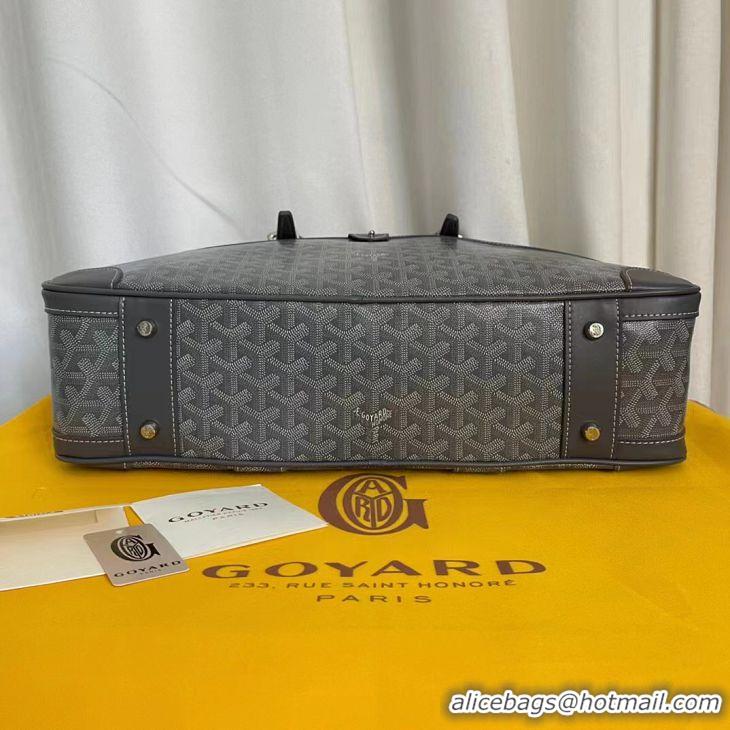 Well Crafted Cheap Goyard Ambassade Bag Large Briefcase G2389 Dark Grey