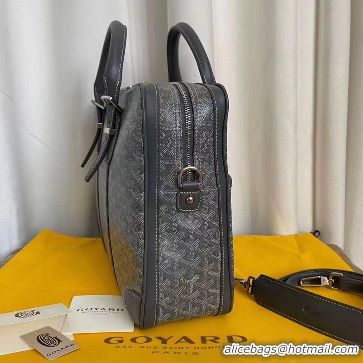 Well Crafted Cheap Goyard Ambassade Bag Large Briefcase G2389 Dark Grey