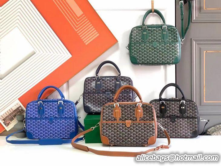 Promotional Cheap Goyard Ambassade Bag Small Briefcase G2389 Light Blue