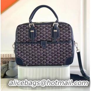 Top Design Goyard Ambassade Bag Small Briefcase G2389 Navy Blue