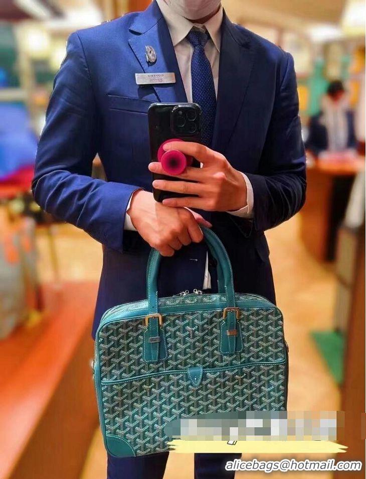 Promotional Goyard Ambassade Bag Small Briefcase G2389 Green