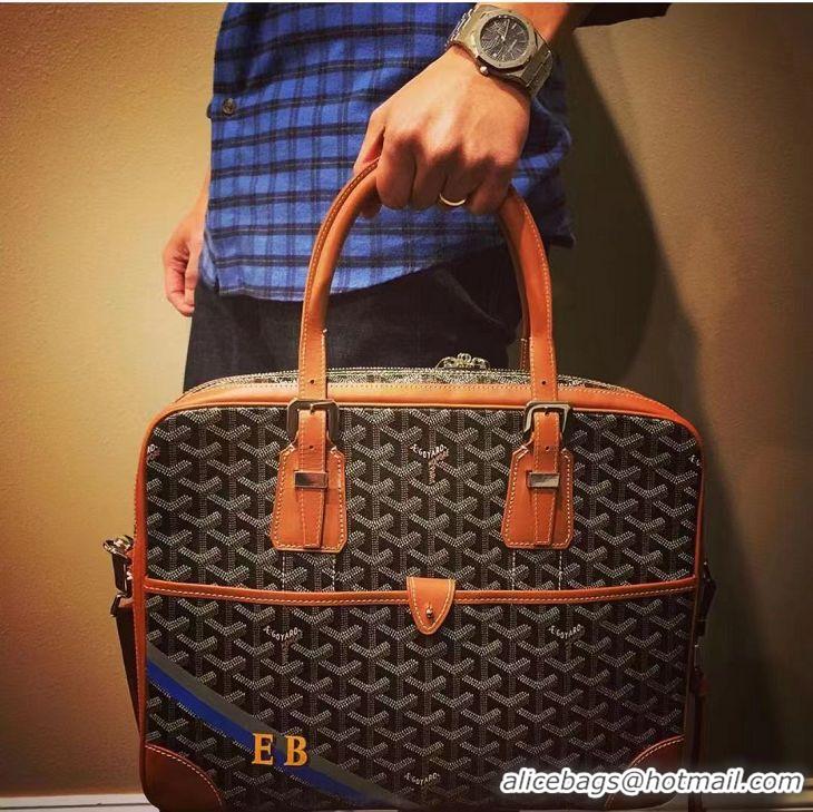 Super Quality Goyard Ambassade Bag Small Briefcase G2389 Black And Tan