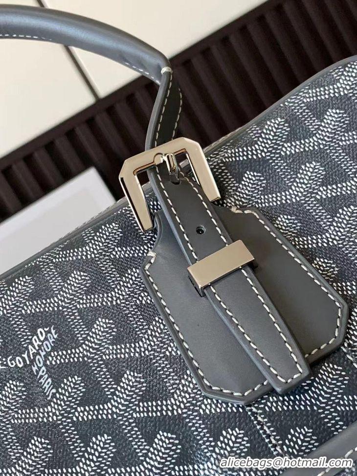 Top Grade Goyard Ambassade Bag Small Briefcase G2389 Dark Grey