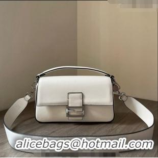 Inexpensive Tiffany & Co. x Fendi Baguette Medium Bag in FD1629 White Smooth Leather 2023