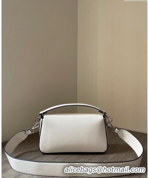 Inexpensive Tiffany & Co. x Fendi Baguette Medium Bag in FD1629 White Smooth Leather 2023