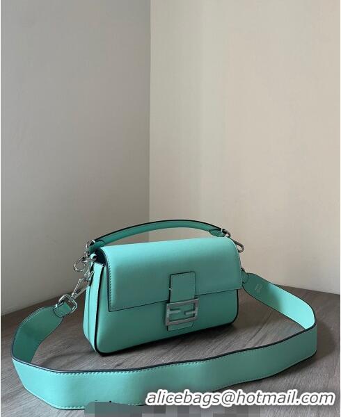 Promotional Tiffany & Co. x Fendi Baguette Medium Bag in FD1629 Tiffany Blue Smooth Leather 2023