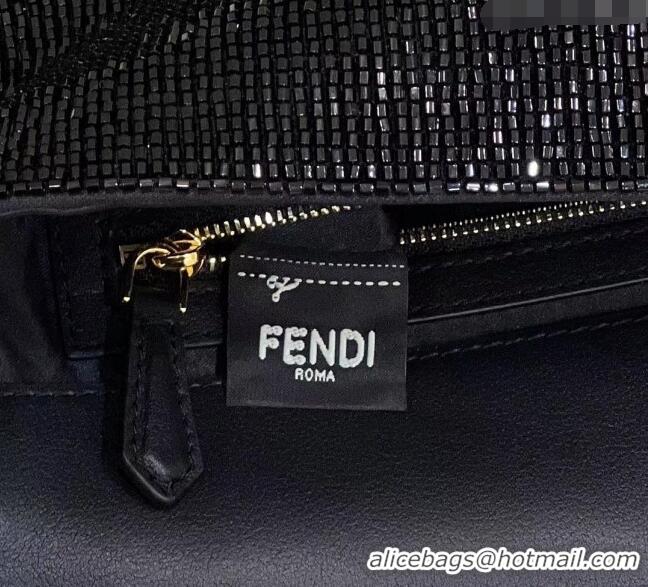 Promotional Fendi Baguette Medium Bag in 8599 Black Beads 2023 TOP